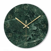 Green Marbled Wall Clock My Wall Clock